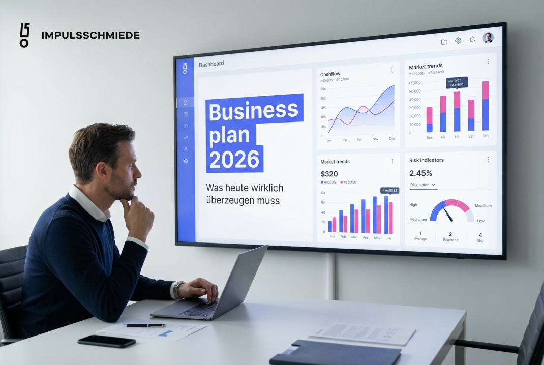 Impulsschmiede – Was ein guter Businessplan 2026 wirklich leisten muss.